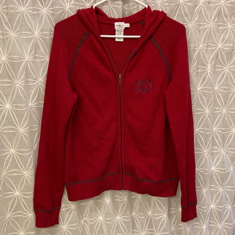 Calvin Klein Zip Up Sweater